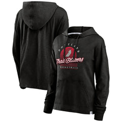 Portland Trail Blazers Women's Full Steam Slub Hoodie T-Shirt On Sale