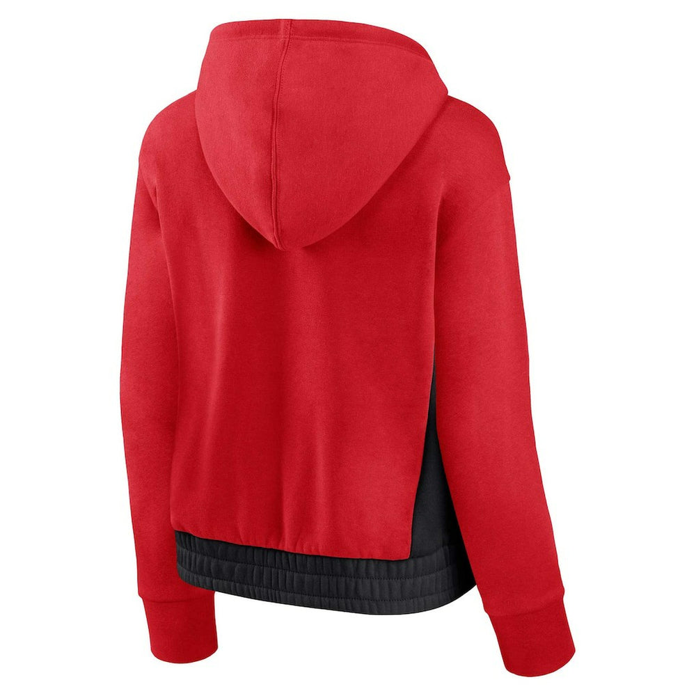 Chicago Bulls Women's Iconic Halftime Colorblock Pullover Hoodie On Sale