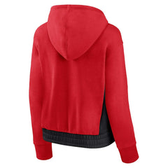 Chicago Bulls Women's Iconic Halftime Colorblock Pullover Hoodie On Sale