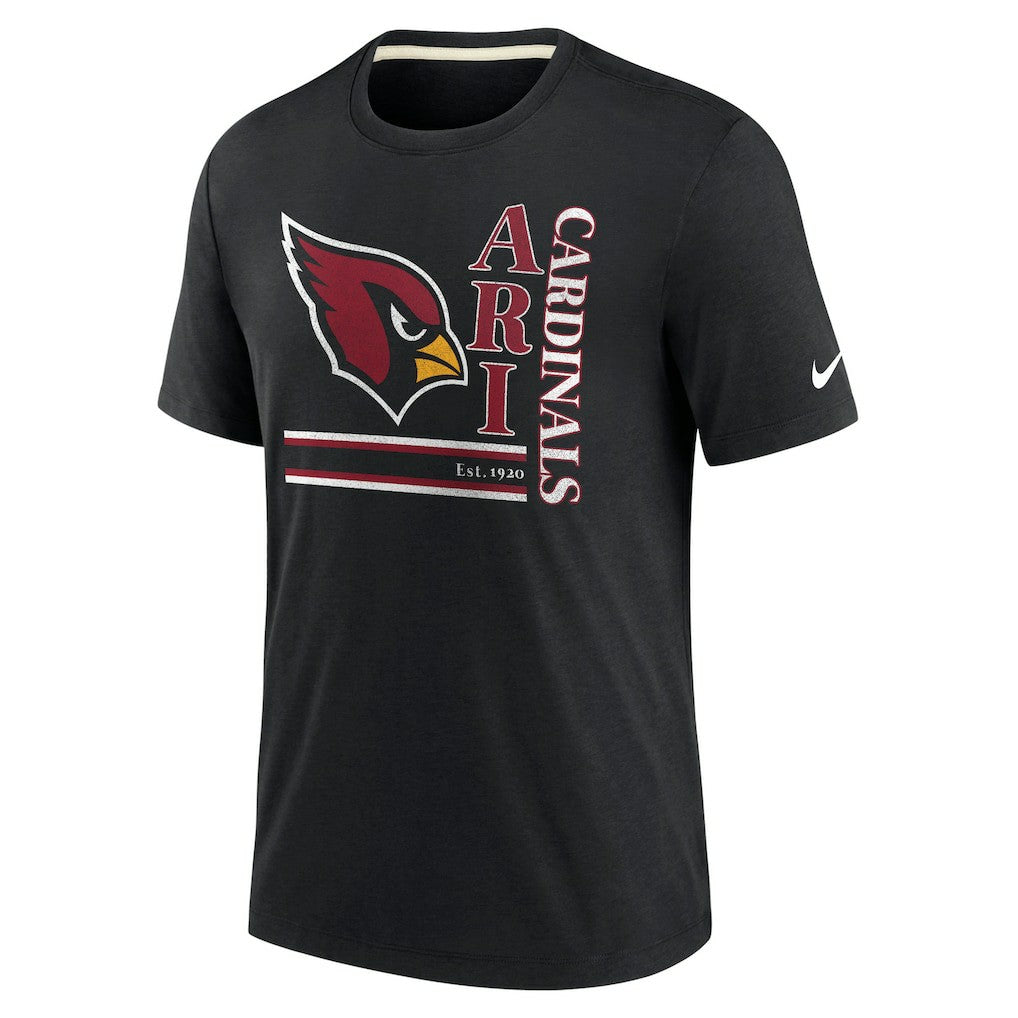 Arizona Cardinals Nike Wordmark Logo Tri-Blend T-Shirt