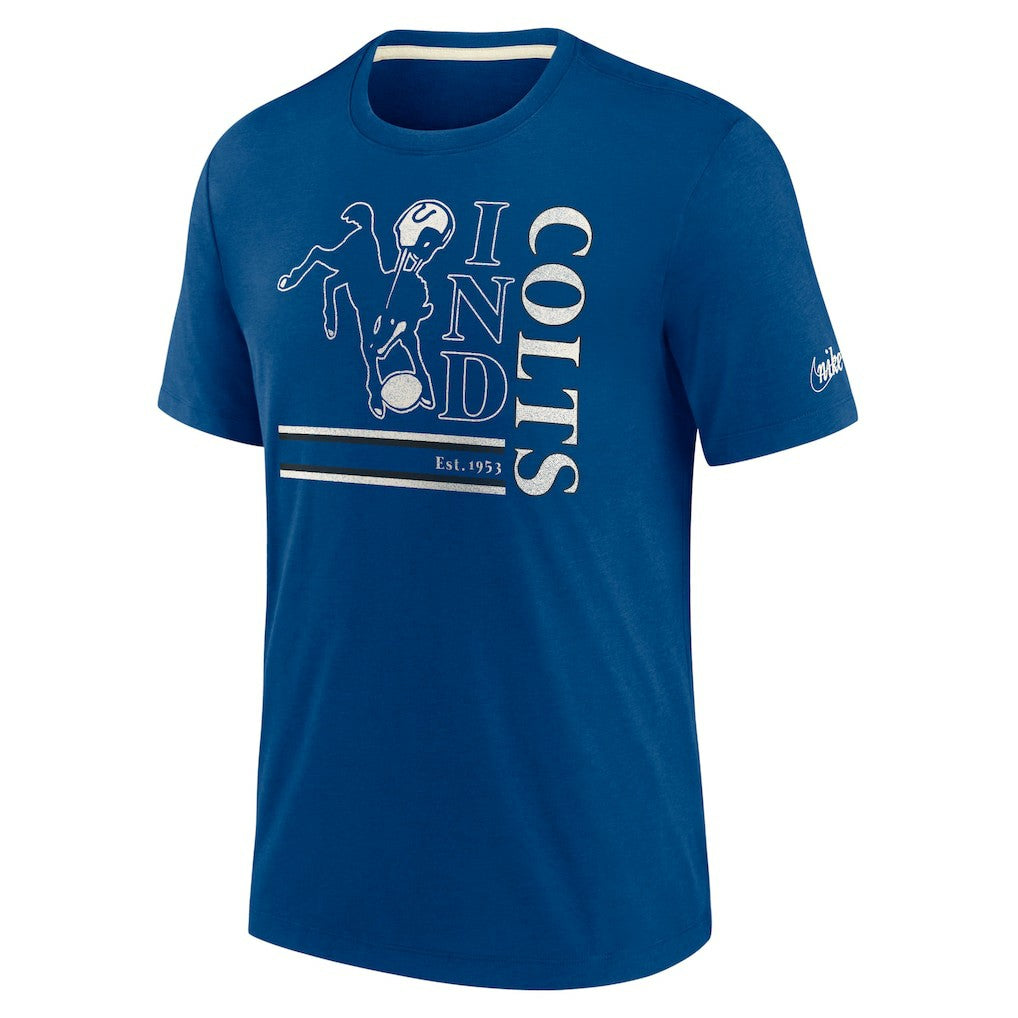 Indianapolis Colts Nike Wordmark Logo Tri-Blend T-Shirt