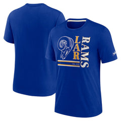Los Angeles Rams Nike Wordmark Logo Tri-Blend T-Shirt
