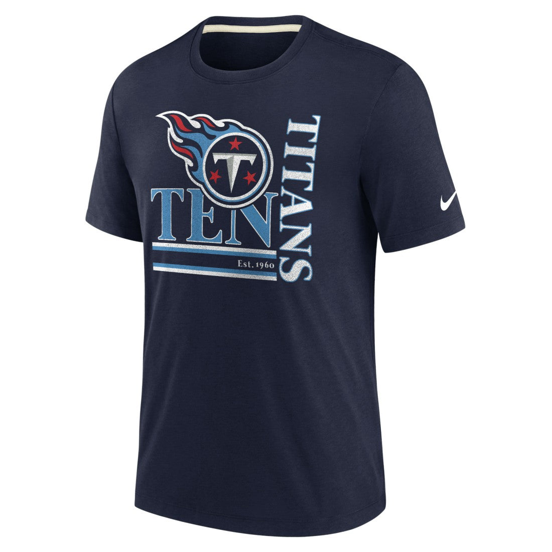 Tennessee Titans Nike Wordmark Logo Tri-Blend T-Shirt