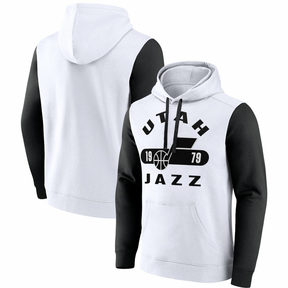 Utah Jazz Attack Colorblock Pullover Hoodie Outlet