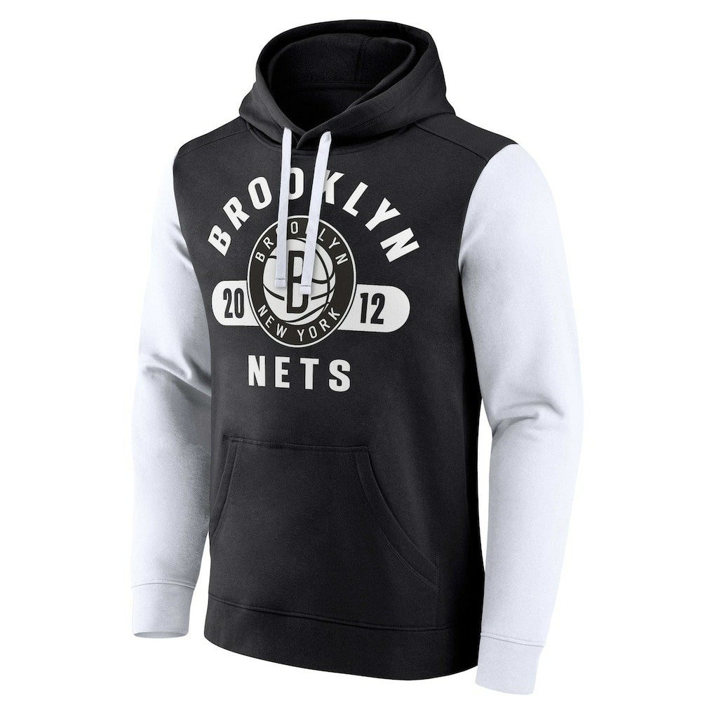 Brooklyn Nets Attack Colorblock Pullover Hoodie Online