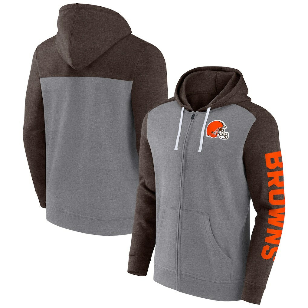 Cleveland Browns Fanatics Down and Distance Full-Zip Hoodie