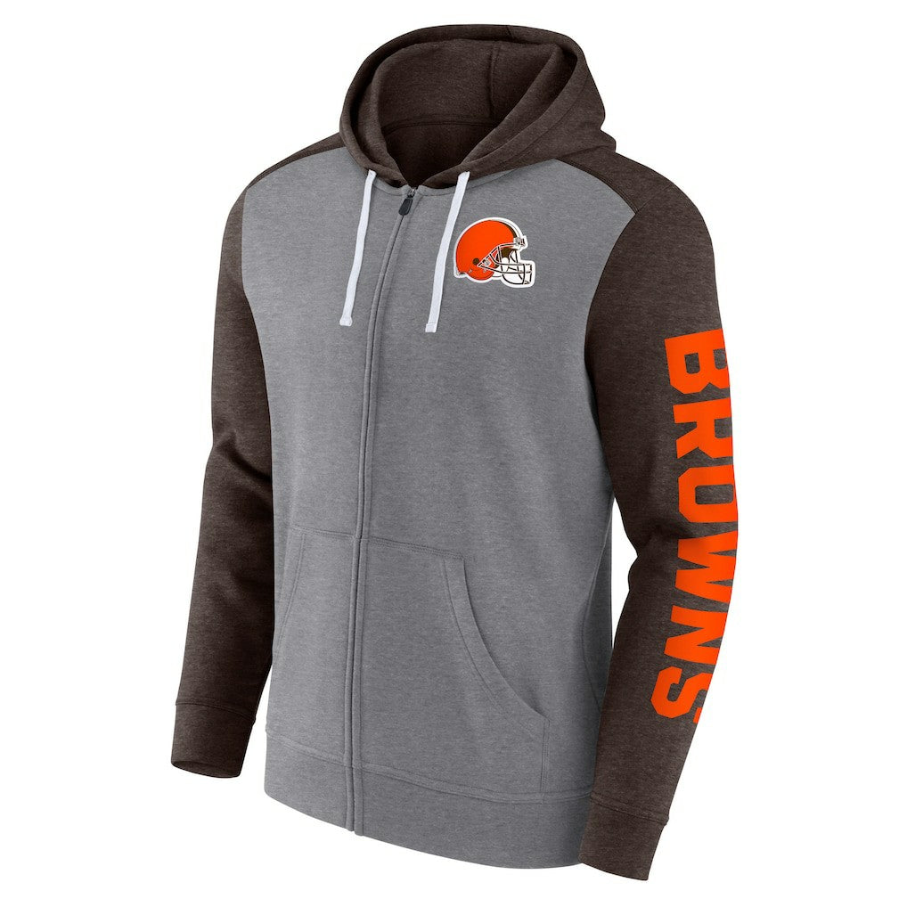 Cleveland Browns Fanatics Down and Distance Full-Zip Hoodie