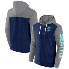 Seattle Kraken Fanatics Down and Distance Full-Zip Hoodie Discount
