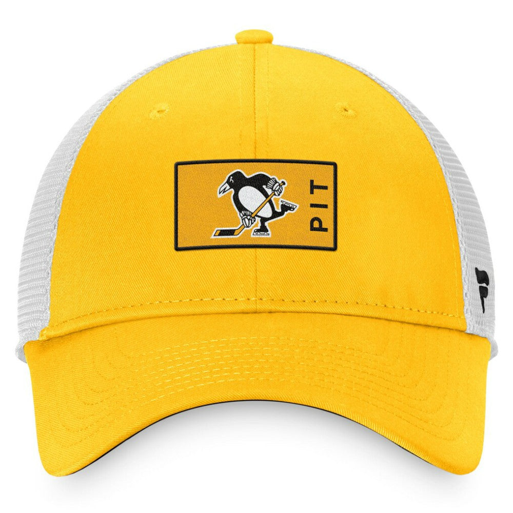 Pittsburgh Penguins Fanatics Authentic Pro Trucker Snapback Hat Outlet