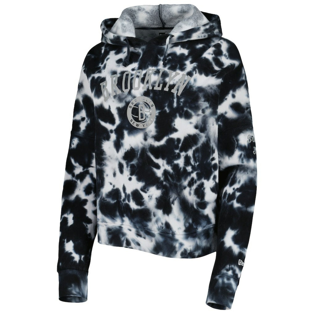 Brooklyn Nets Women's Brushed Cotton Tie-Dye Pullover Hoodie Outlet