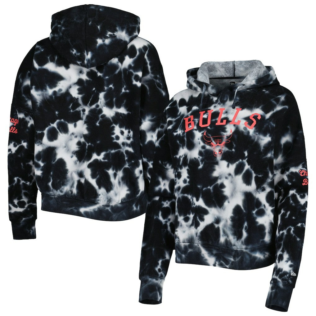 Chicago Bulls Women's Brushed Cotton Tie-Dye Pullover Hoodie sale Outlet