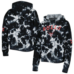 Chicago Bulls Women's Brushed Cotton Tie-Dye Pullover Hoodie sale Outlet