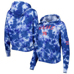 Philadelphia 76ers Women's Brushed Cotton Tie-Dye Pullover Hoodie New