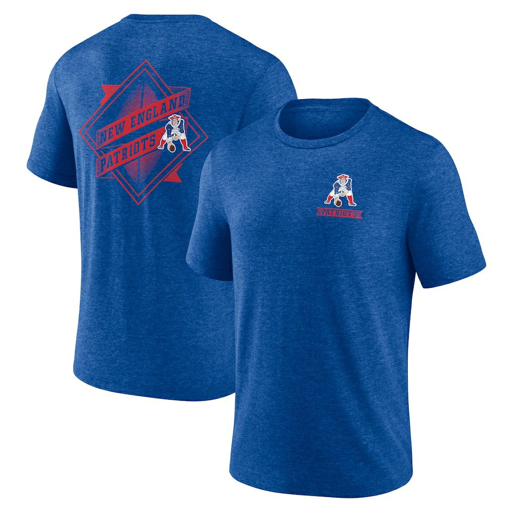 New England Patriots  Diamond Scroll Tri-Blend T-Shirt