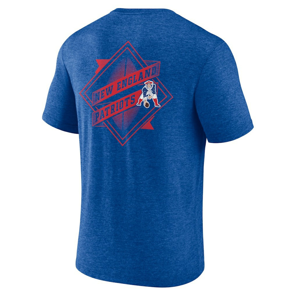 New England Patriots  Diamond Scroll Tri-Blend T-Shirt