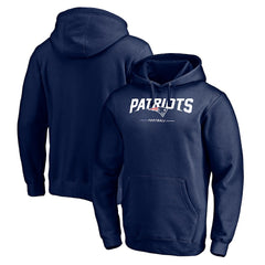 New England Patriots  Logo Team Lockup Fitted Pullover Hoodie