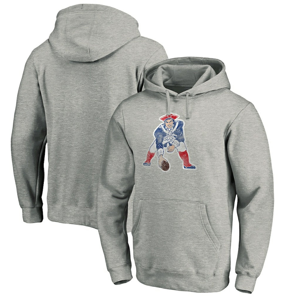 New England Patriots  Throwback Logo Pullover Hoodie