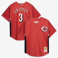 Ken Griffey Jr. Cincinnati Reds Mitchell & Ness Authentic Batting Practice Jersey | MLB New