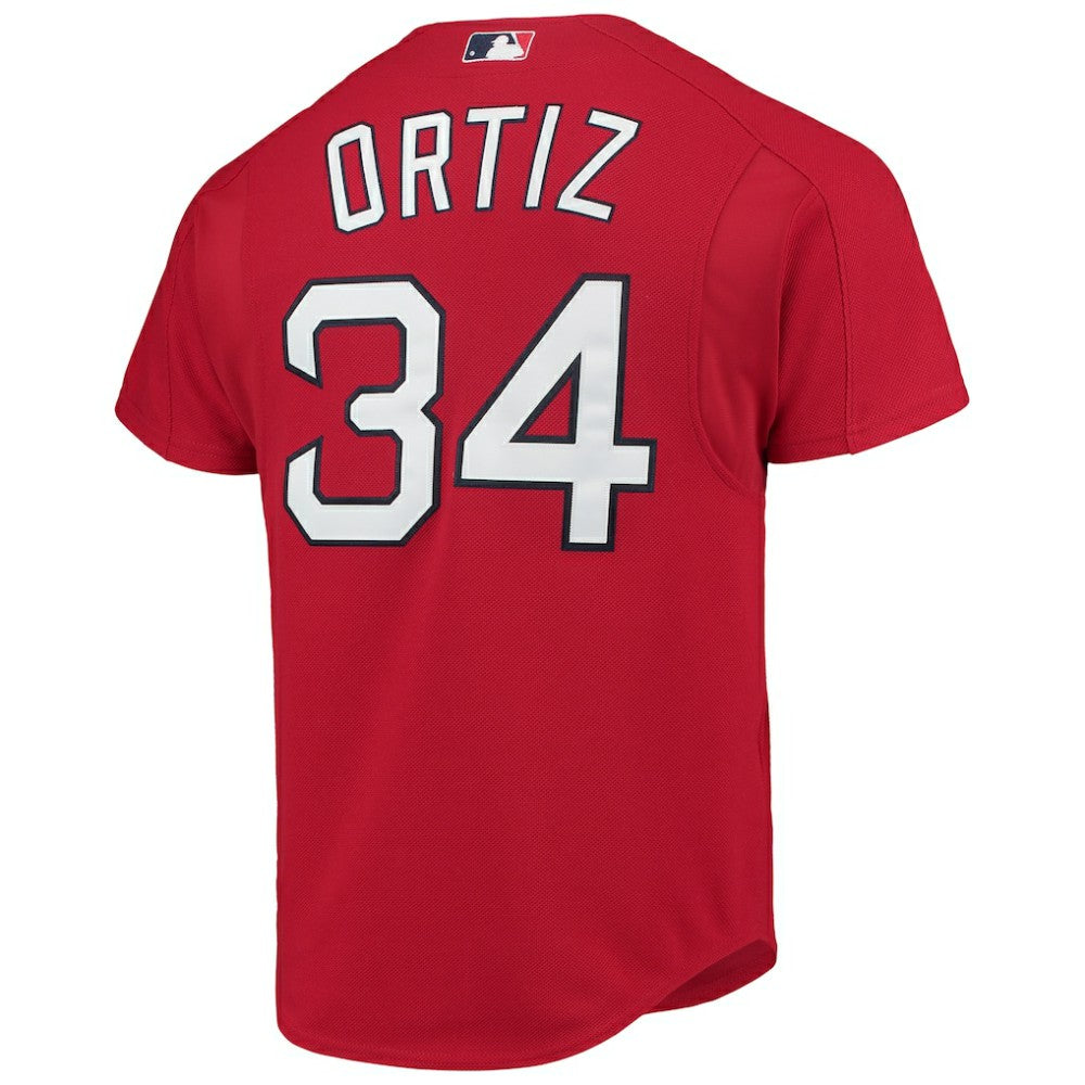 David Ortiz Boston Red Sox Mitchell & Ness Cooperstown Collection Mesh Batting Practice Button-Up Jersey | MLB Sale