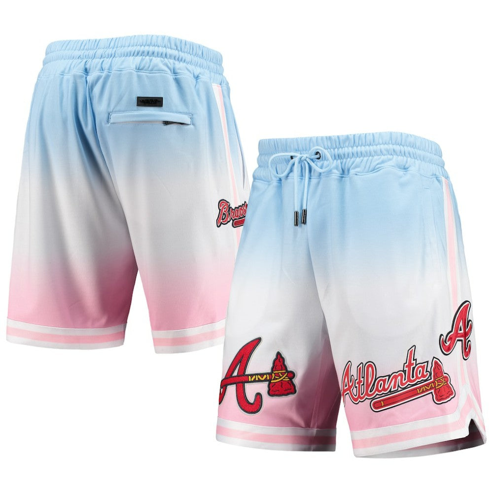 Atlanta Braves Pro Standard Team Logo Pro Ombre Shorts | MLB Discount