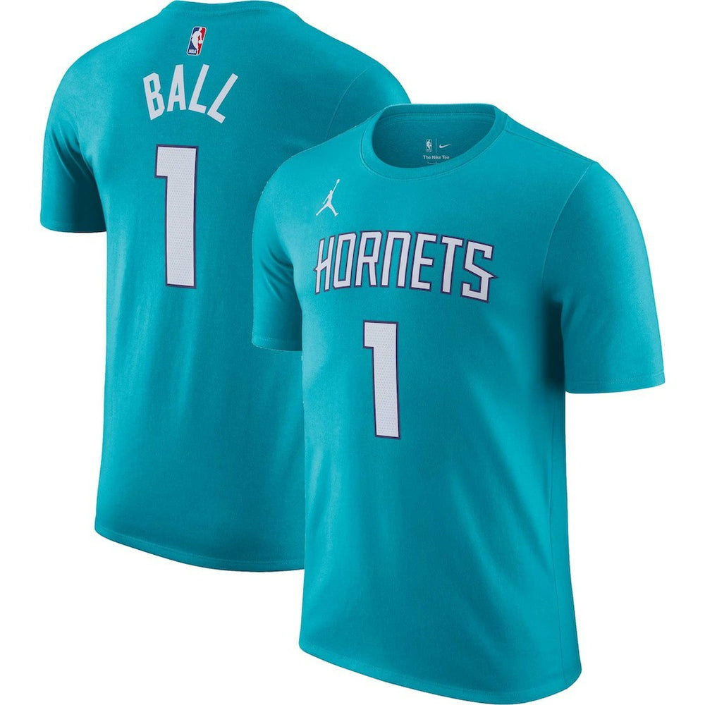 LaMelo Ball Charlotte Hornets Icon 2022/23 Name & Number T-Shirt For Sale