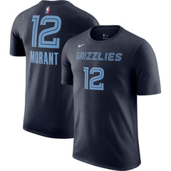 Ja Morant Memphis Grizzlies Icon 2022/23 Name & Number T-Shirt Online