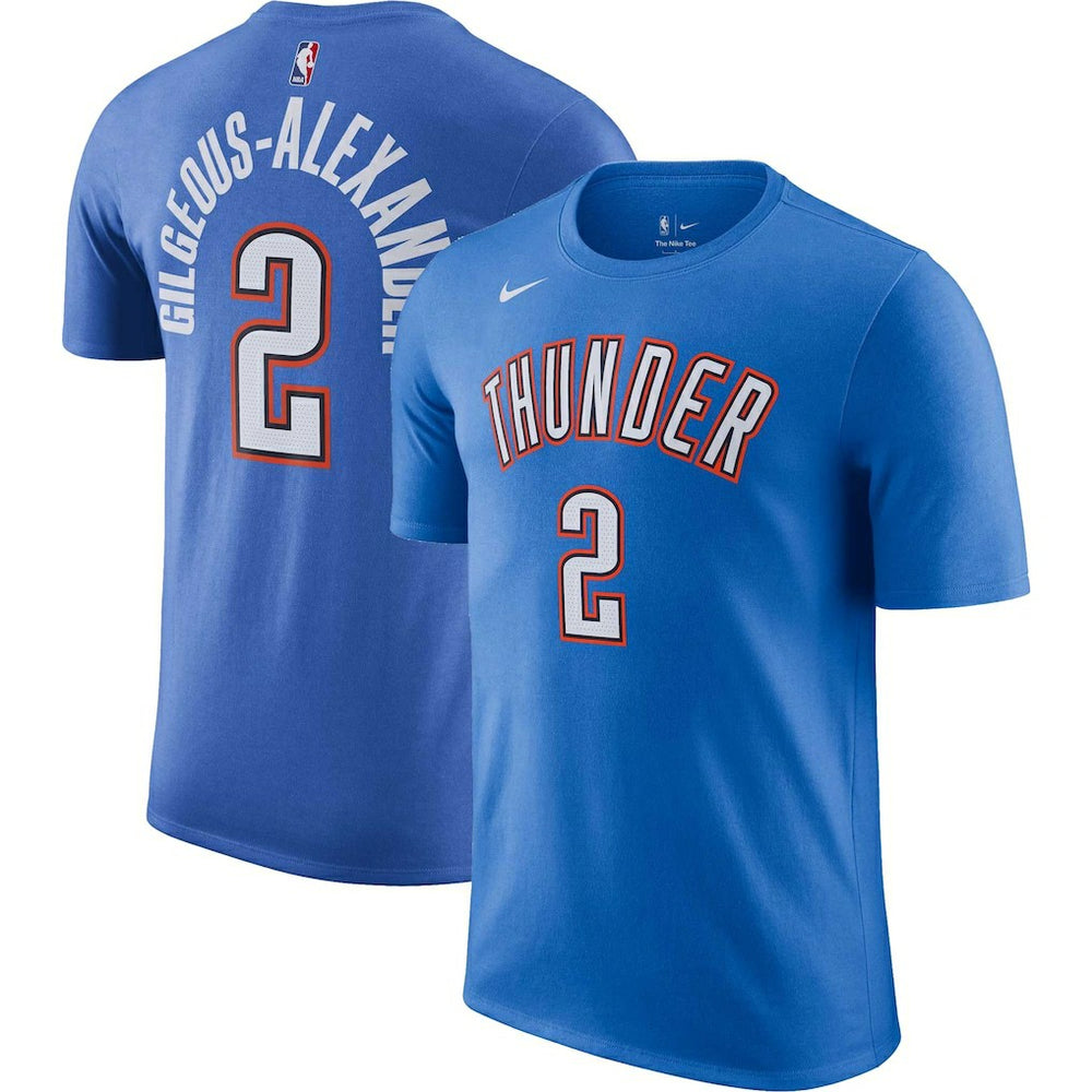 Shai Gilgeous-Alexander Oklahoma City Thunder Icon 2022/23 Name & Number T-Shirt Online