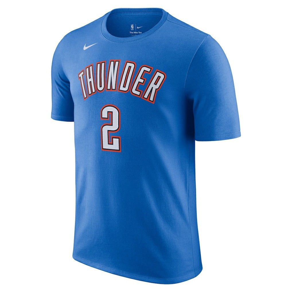 Shai Gilgeous-Alexander Oklahoma City Thunder Icon 2022/23 Name & Number T-Shirt Online