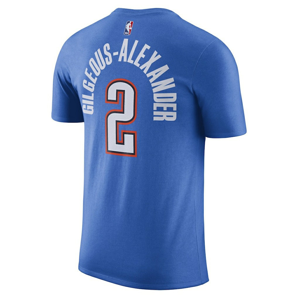Shai Gilgeous-Alexander Oklahoma City Thunder Icon 2022/23 Name & Number T-Shirt Online