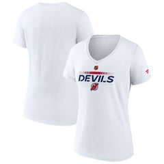 New Jersey Devils Fanatics Women's Special Edition V-Neck T-Shirt On Sale
