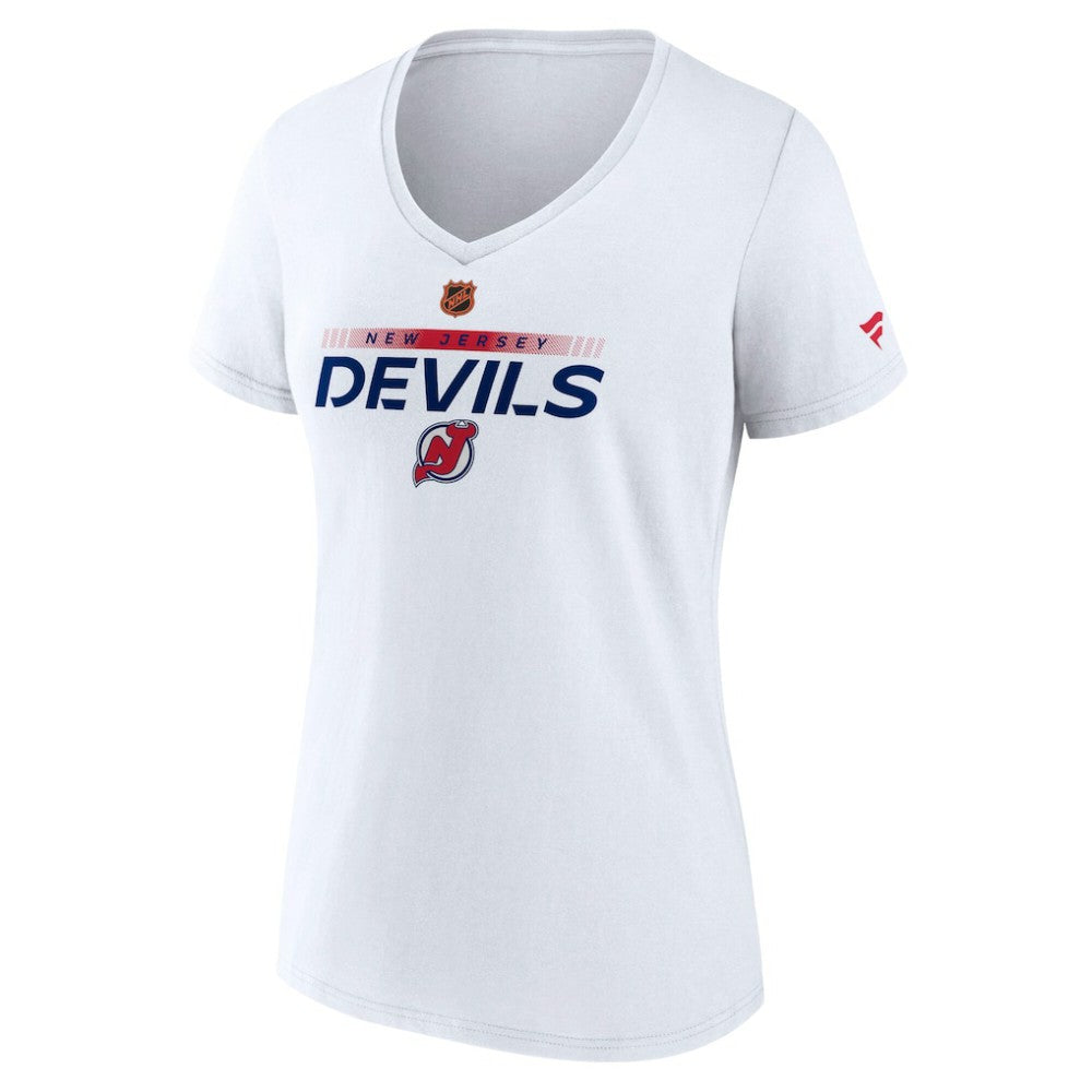 New Jersey Devils Fanatics Women's Special Edition V-Neck T-Shirt On Sale