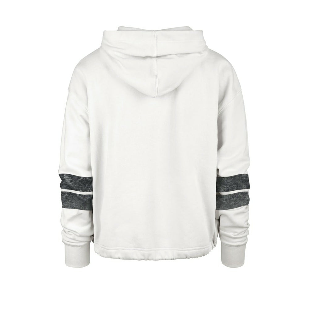 Brooklyn Nets '47 Women's Emerson Stripe Cropped Pullover Hoodie On Sale