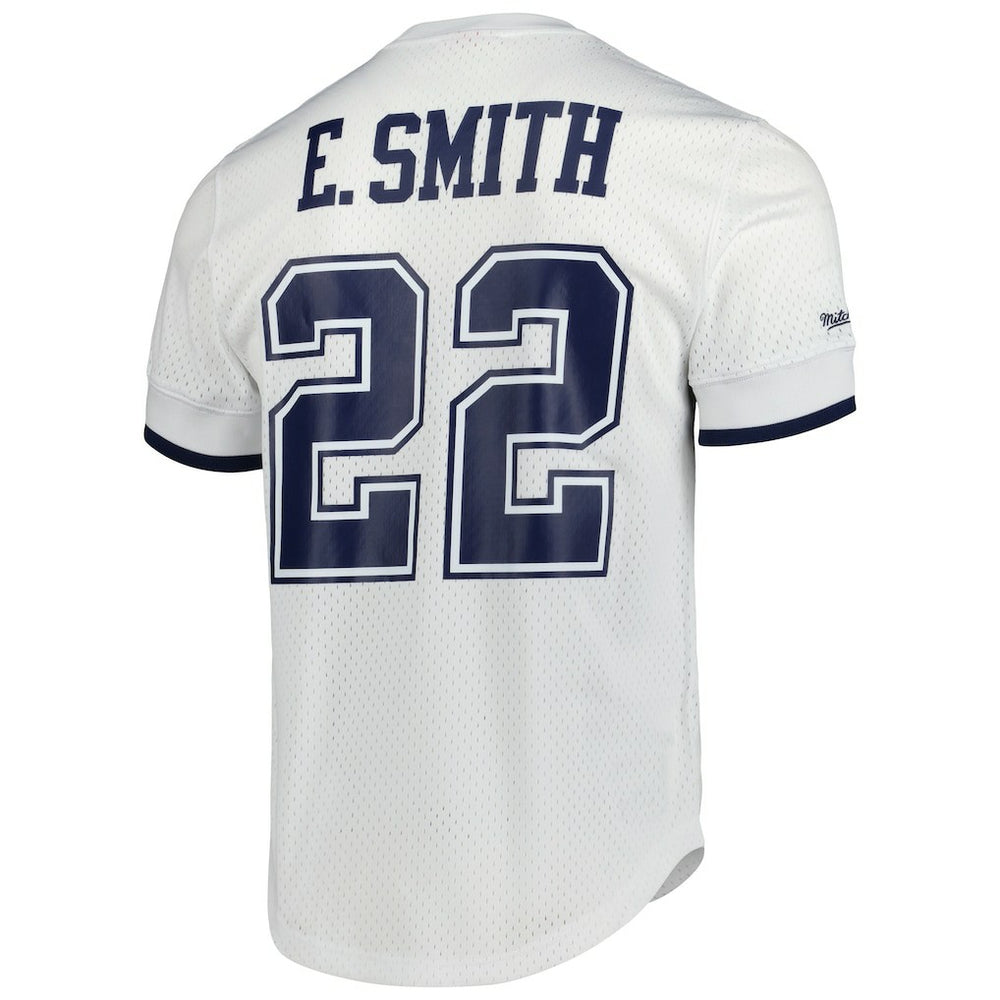 Dallas Cowboys Mitchell & Ness Emmitt Smith  Retired Player Name & Number Mesh Top
