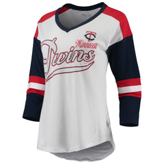 Minnesota Twins Touch Women's Base Runner 3/4-Sleeve V-Neck T-Shirt | MLB Shop