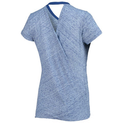 Kansas City Royals Touch Women's Hail Mary Back Wrap Space-Dye V-Neck T-Shirt | MLB Sale