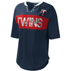 Minnesota Twins Touch Women's Lead Off Notch Neck T-Shirt | MLB US