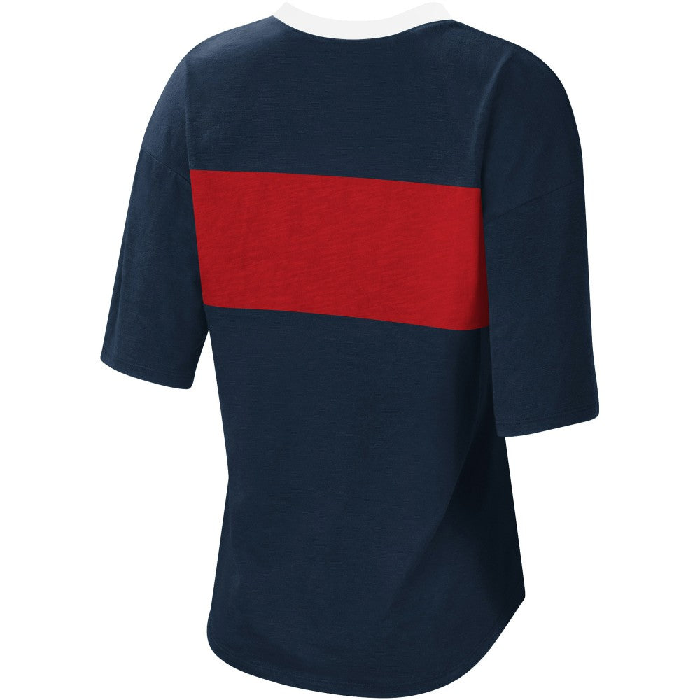 Minnesota Twins Touch Women's Lead Off Notch Neck T-Shirt | MLB US