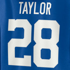 Indianapolis Colts Fanatics Jonathan Taylor  Women's Player Icon Name & Number V-Neck Pullover Hoodie