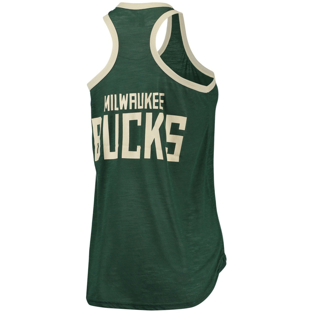 Milwaukee Bucks G-III Sports by Carl Banks Women's Showdown Scoop-Neck Racerback Tank Top Discount