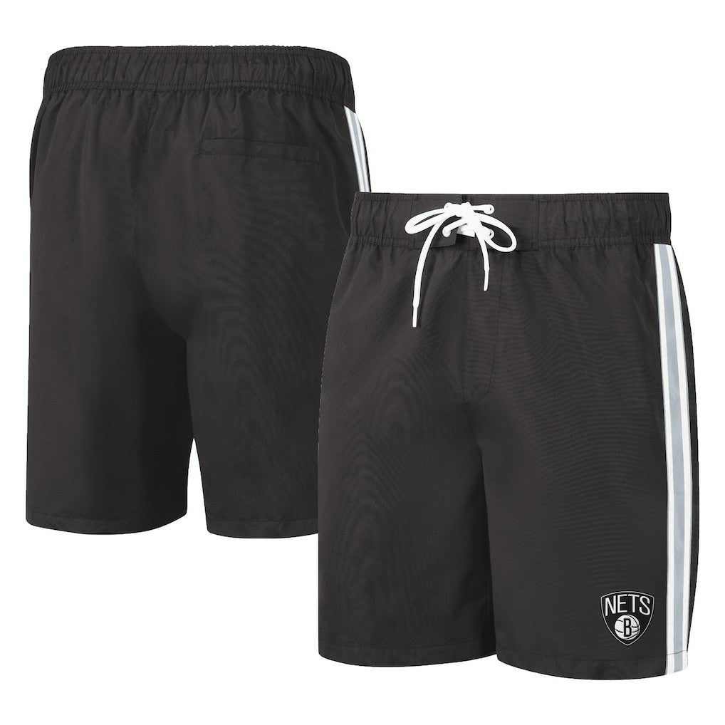 Brooklyn Nets G-III Sports by Carl Banks Sand Beach Volley Swim Shorts New