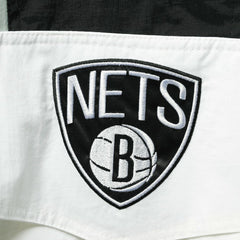 Brooklyn Nets Starter Striker Crinkle Half-Zip Hoodie Jacket Outlet