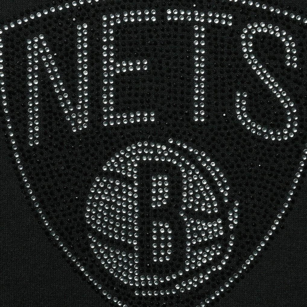 Brooklyn Nets DKNY Sport Women's Carrie Rhinestone Pullover Sweatshirt On Sale