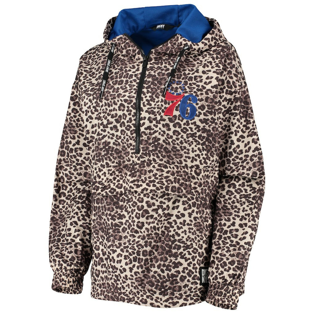 Philadelphia 76ers DKNY Sport Women's Gabriella Windbreaker Half-Zip Hoodie Online