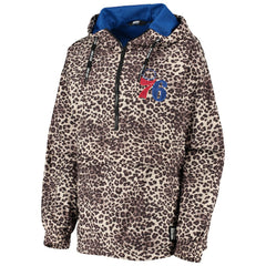 Philadelphia 76ers DKNY Sport Women's Gabriella Windbreaker Half-Zip Hoodie Online