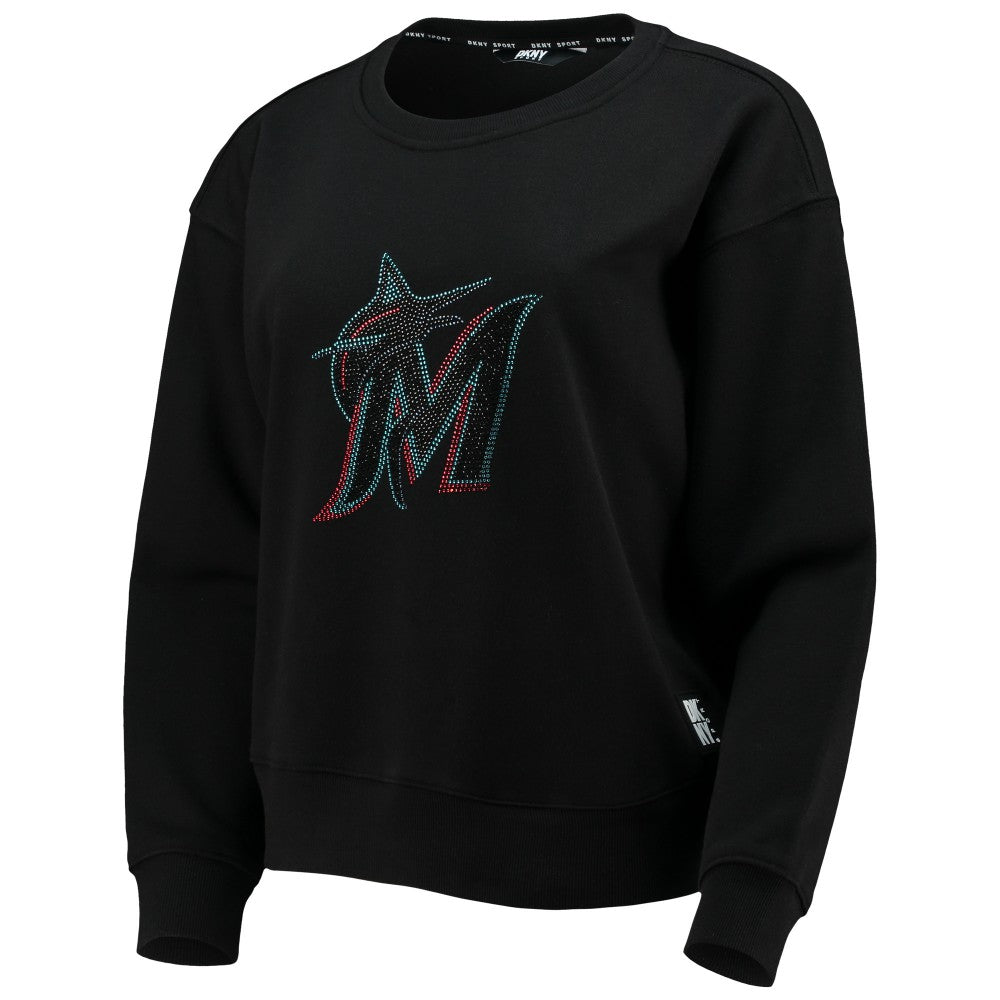 Miami Marlins DKNY Sport Women's Carrie Pullover Sweatshirt | MLB Online