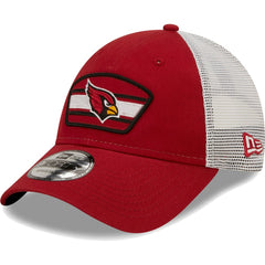 Arizona Cardinals New Era Logo Patch Trucker 9FORTY Snapback Hat