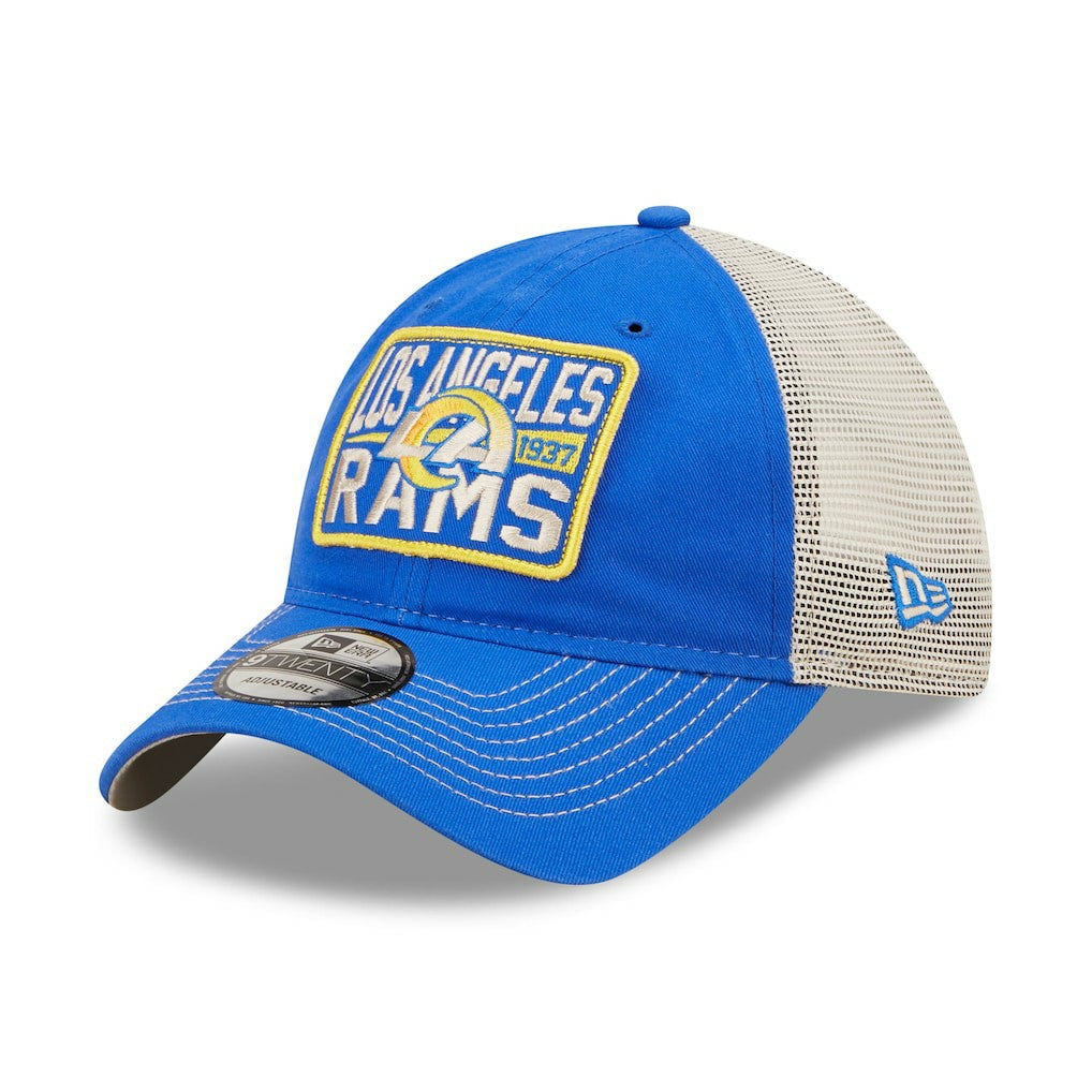 Los Angeles Rams New Era Devoted Trucker 9TWENTY Snapback Hat