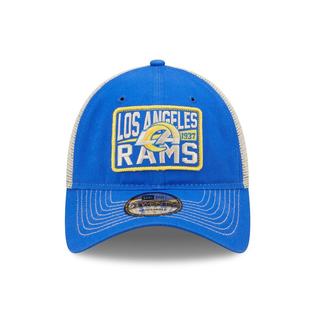 Los Angeles Rams New Era Devoted Trucker 9TWENTY Snapback Hat
