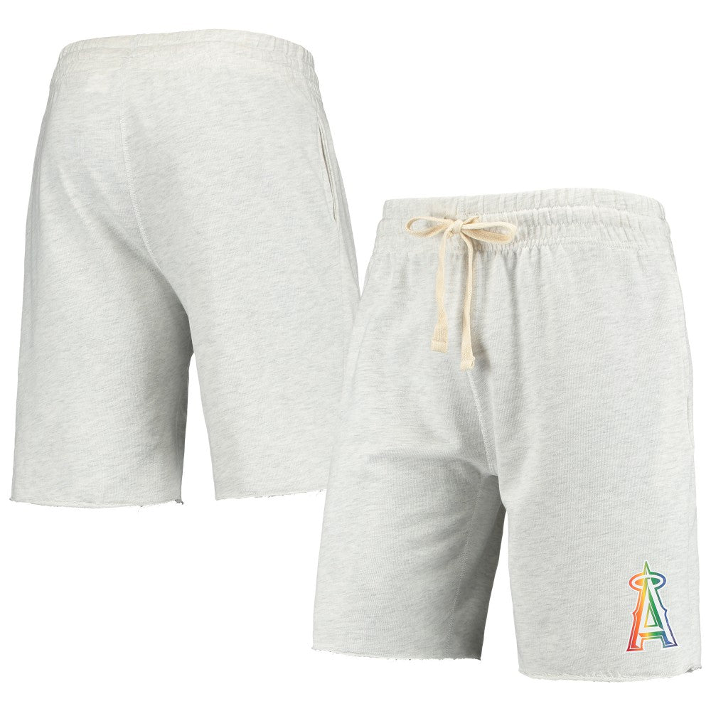 Los Angeles Angels Concepts Sport Mainstream Logo Terry Tri-Blend Shorts | MLB Near me