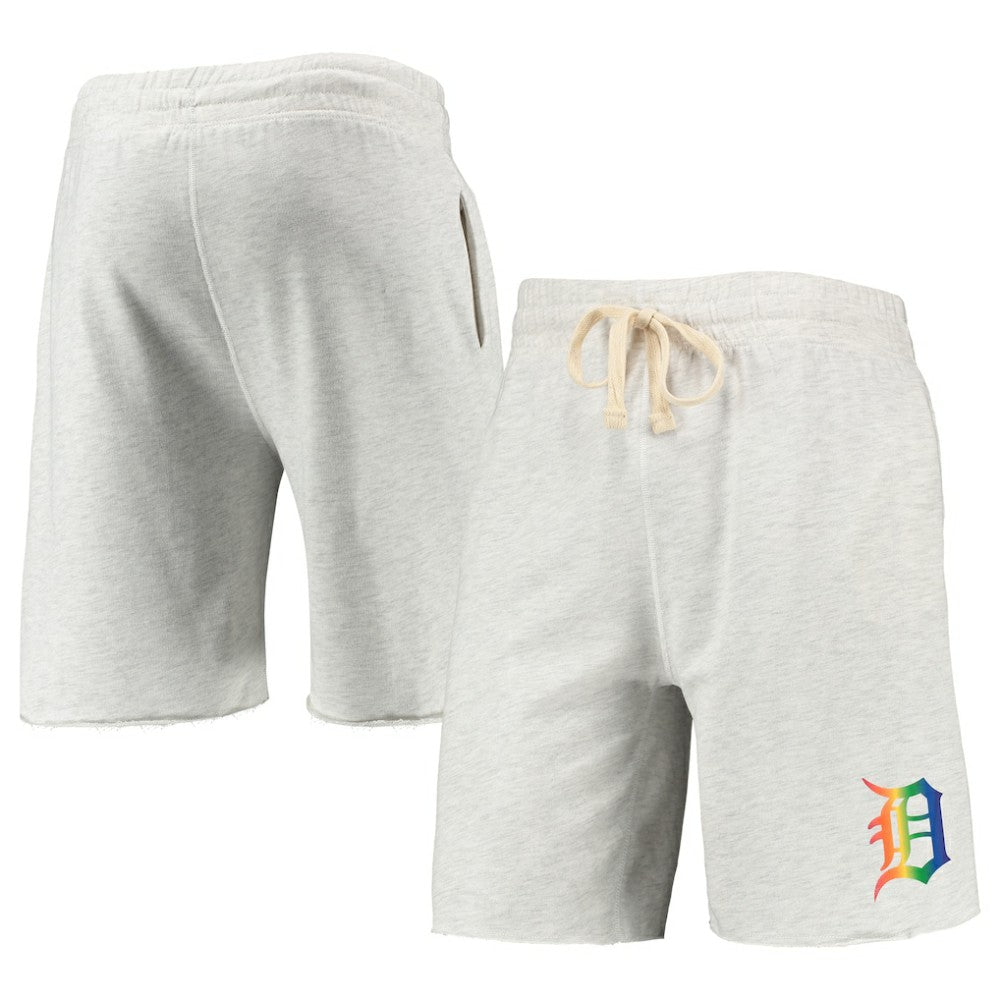 Detroit Tigers Concepts Sport Mainstream Logo Terry Tri-Blend Shorts | MLB Outlet